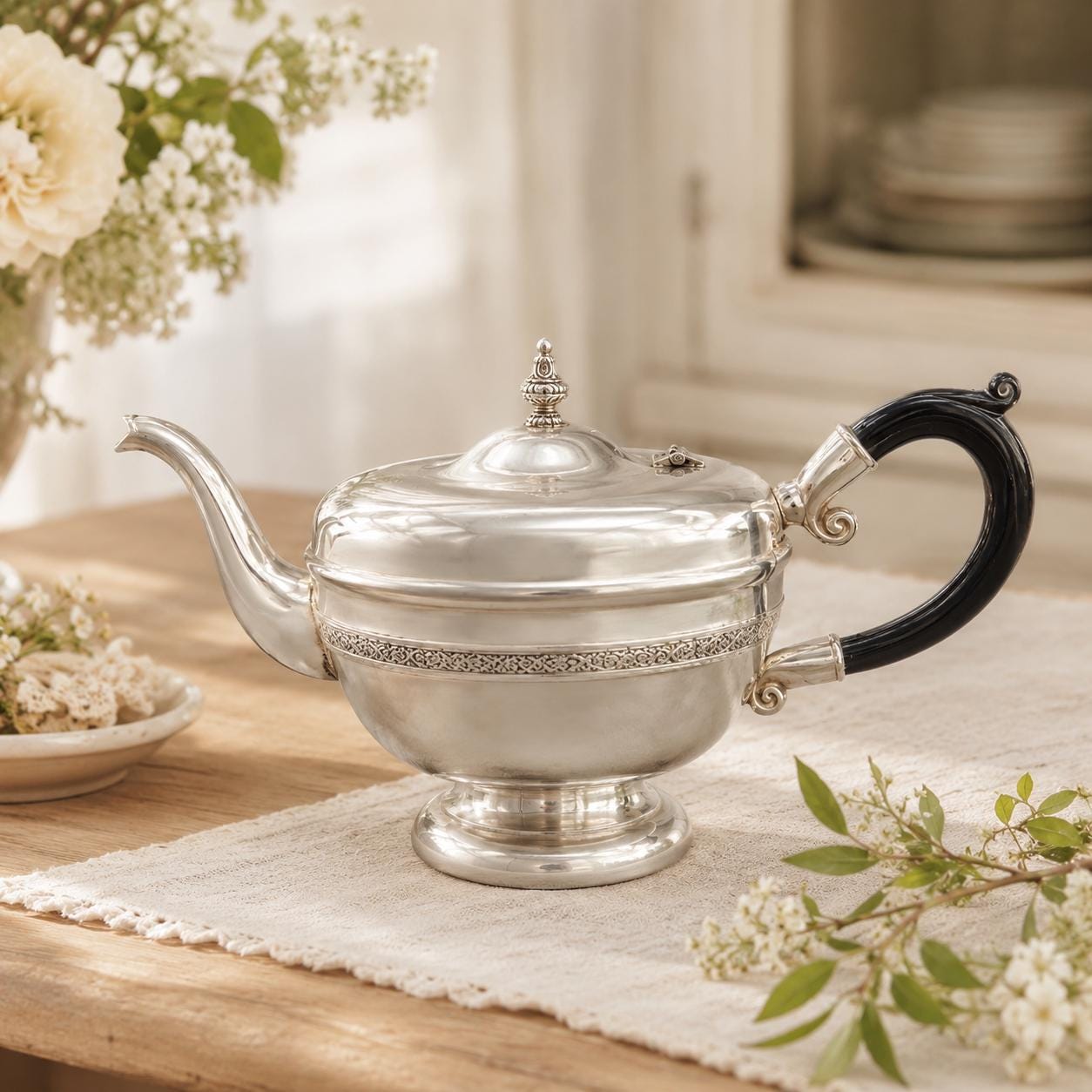Silver Plate Teapot Art Deco - Etsy