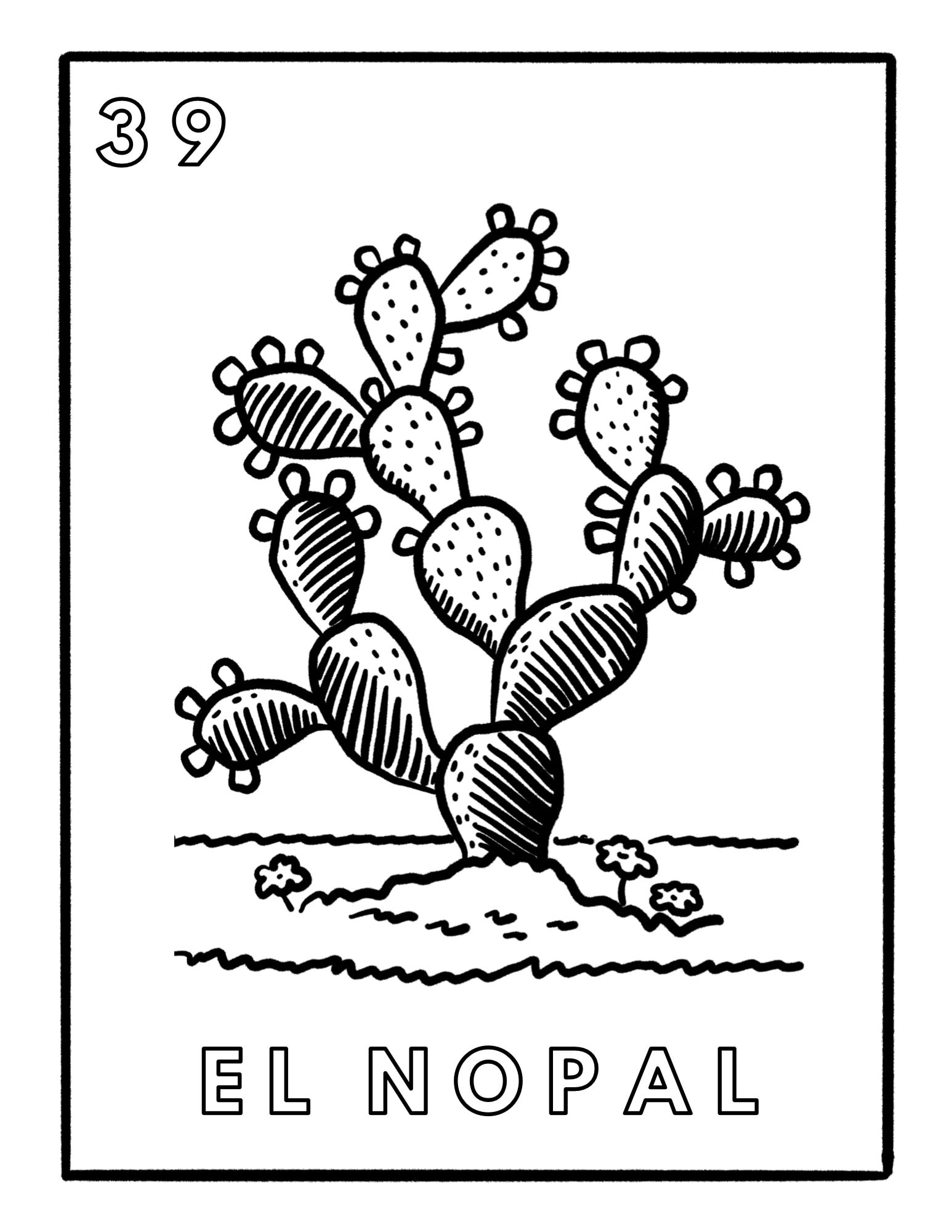 Loteria Mexicana Coloring Pages Full Set Etsy Canada