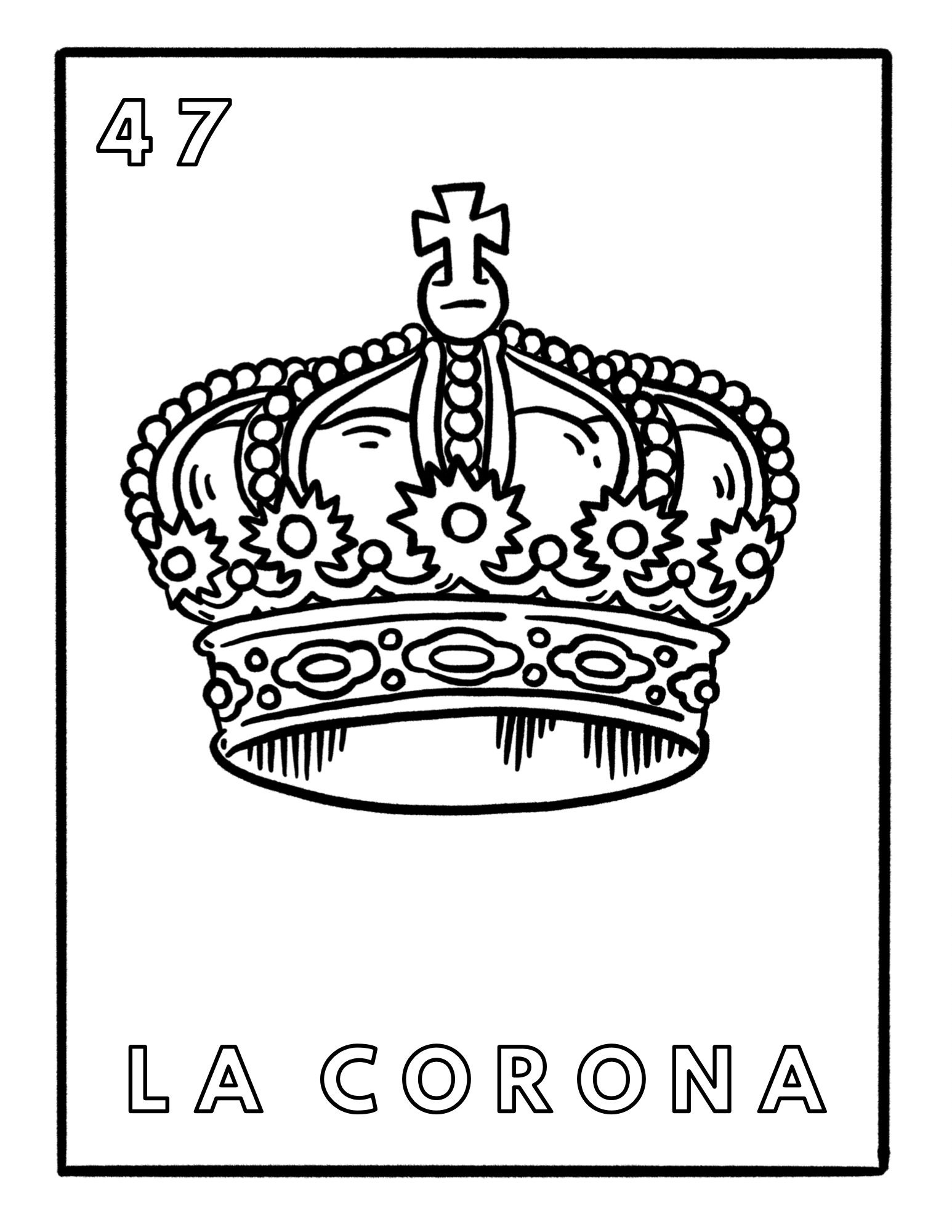 Loteria Mexicana Coloring Pages Full Set Etsy Hong Kong