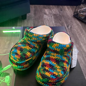 Crochet platform Crocs