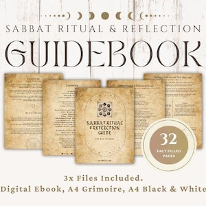 Guía ritual del Sabbat / Libro de trabajo estacional del Sabbat / Descarga digital de la Rueda del año