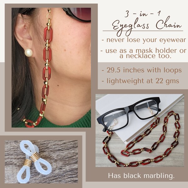 Eyeglass Holder Necklace Etsy