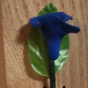 Mother's Day or any day Gift for her clay Rose on Wooden background. image 4