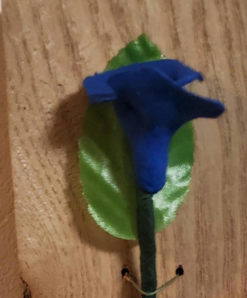 Mother's Day or any day Gift for her clay Rose on Wooden background. image 4