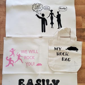 rock lovers bag and mat, decor image 1