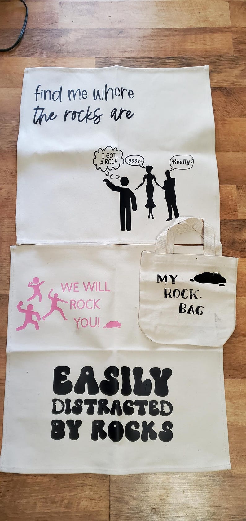 rock lovers bag and mat, decor image 1