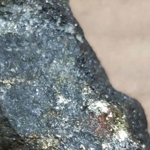 real gold ore visible gold Rhodium ore, in Iron rock with copper, platinum and silver ores.