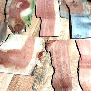 Thin cut scrap wood pieces / sheets Cherry