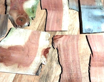Thin cut scrap wood pieces / sheets