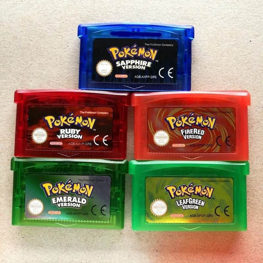 Nintendo Pokemon Gameboy Advance Reproduction Cartridges Etsy