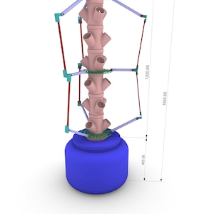 Digital product - STL Files - Hydroponic Tower System - 220 Light Version - 3d Print Files