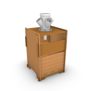 Digital product - DXF Files - Hydroponic Water Reservoir Support - Plywood Enclosure - Laser and Router DXF files