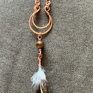 Hammered Copper Pendant