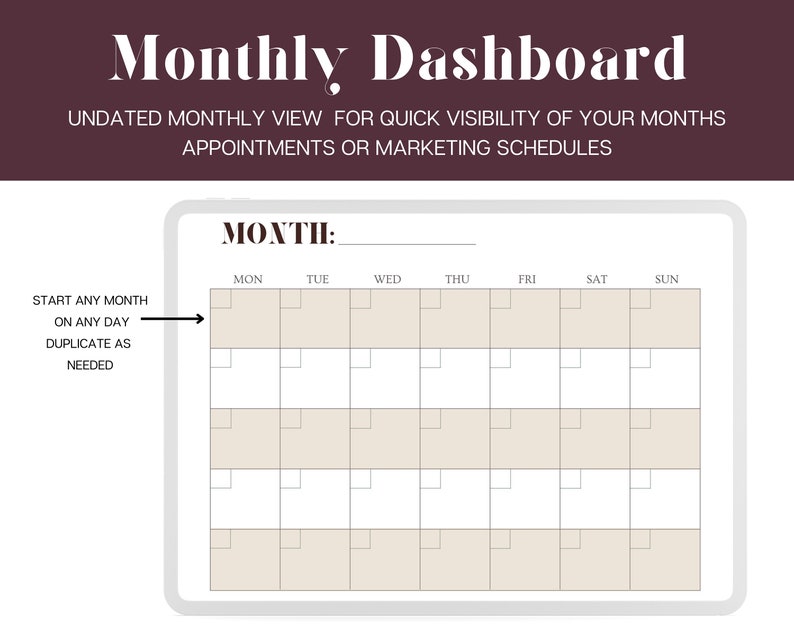 Weekly Digital Dashboard Printable Planner Goodnotes Weekly Planner Weekly Digital Dashboard Printable Planner Goodnotes Weekly Planner