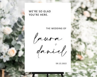 Wedding Welcome Sign, Editable Welcome Sign, Welcome Sign Template, DIY Printable Custom Welcome Sign