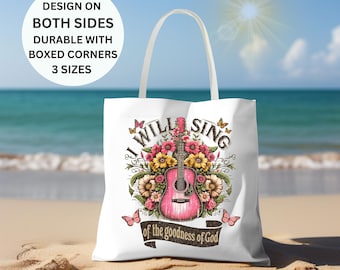 Inspirational Christianity Tote Bag, Church Bag, Christian Merch Bible Tote, Womens Bible Study Bag, Jesus Bible Verse Bag, Godly Girl Gift
