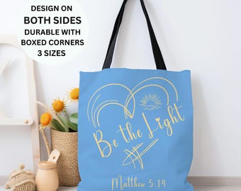 Christian tote bag Church bag Christian tote bags Christian merch Bible tote Wildflower tote bag Jesus tote Bible bag Boho christian bag