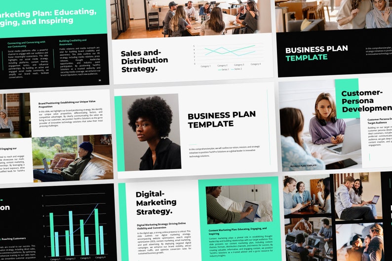Business Plan Template | Slide Deck | Marketing Plan | Powerpoint ...