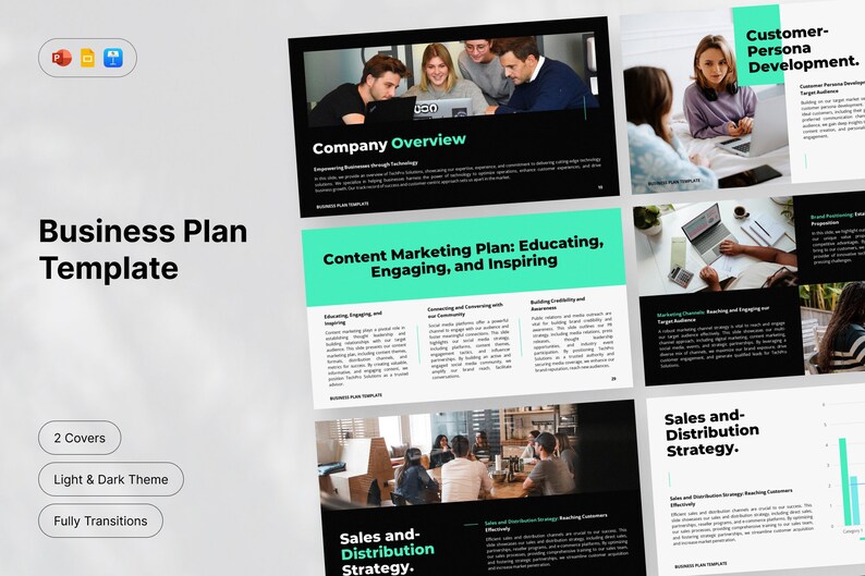 Business Plan Template | Slide Deck | Marketing Plan | Powerpoint ...