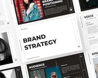 Brand Strategy Template | Brand Presentation | Canva Template | PowerPoint | Google Slides | Keynote | Pitch Deck Template