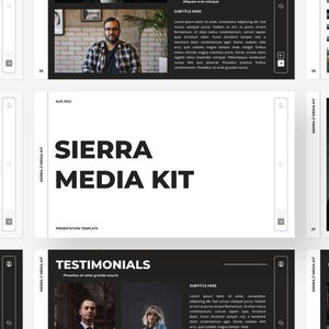 Media Kit Vorlage | Markendarstellung | Leinwand | Power Point | Google Slides | Leitmotiv | Business-Vorlage