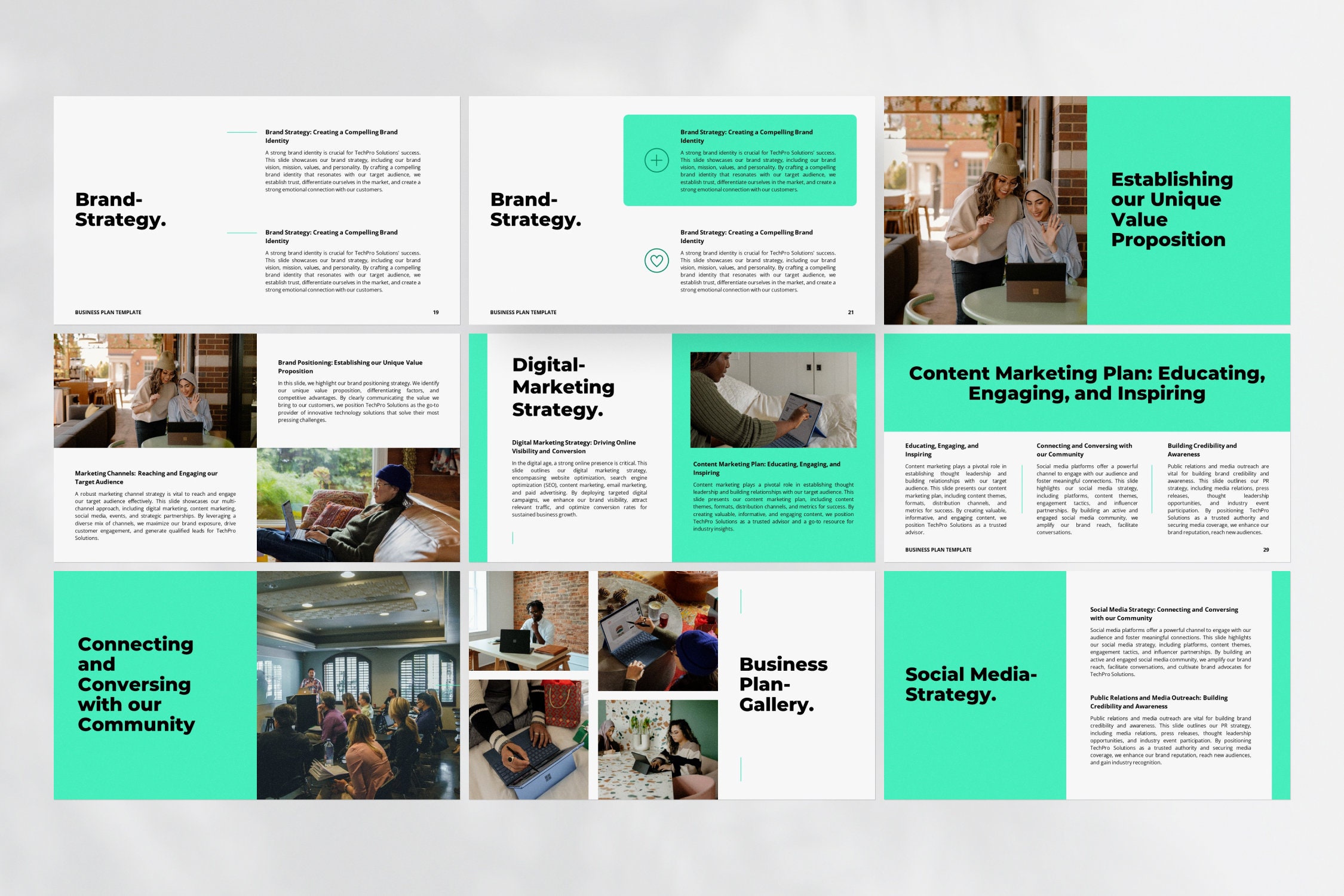 Business Plan Template | Slide Deck | Marketing Plan | Powerpoint ...