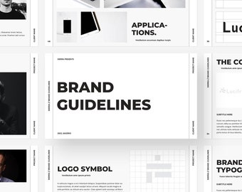 Brand Guidelines Template | Brand Presentation | PowerPoint | Canva | Google Slides | Keynote | Brand Strategy