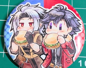 クロウ＆リアン フィッシュバーガー ピンバッジ