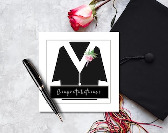 Cartão de formatura filipino com lírios (download digital)