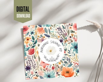 Obrigado filipino floral você cartão de <br> Entrega Rápida? Maraming Salamat Po (download digital)