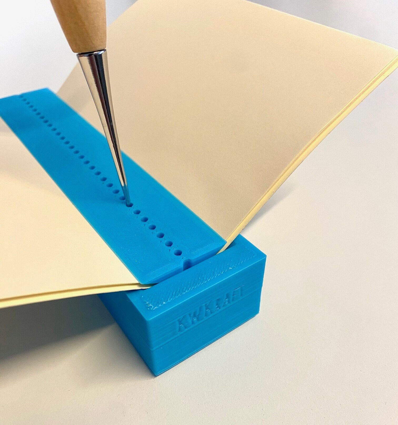 Punch Tool for Book Binding. Punching Cradle for Books. Make Holes in