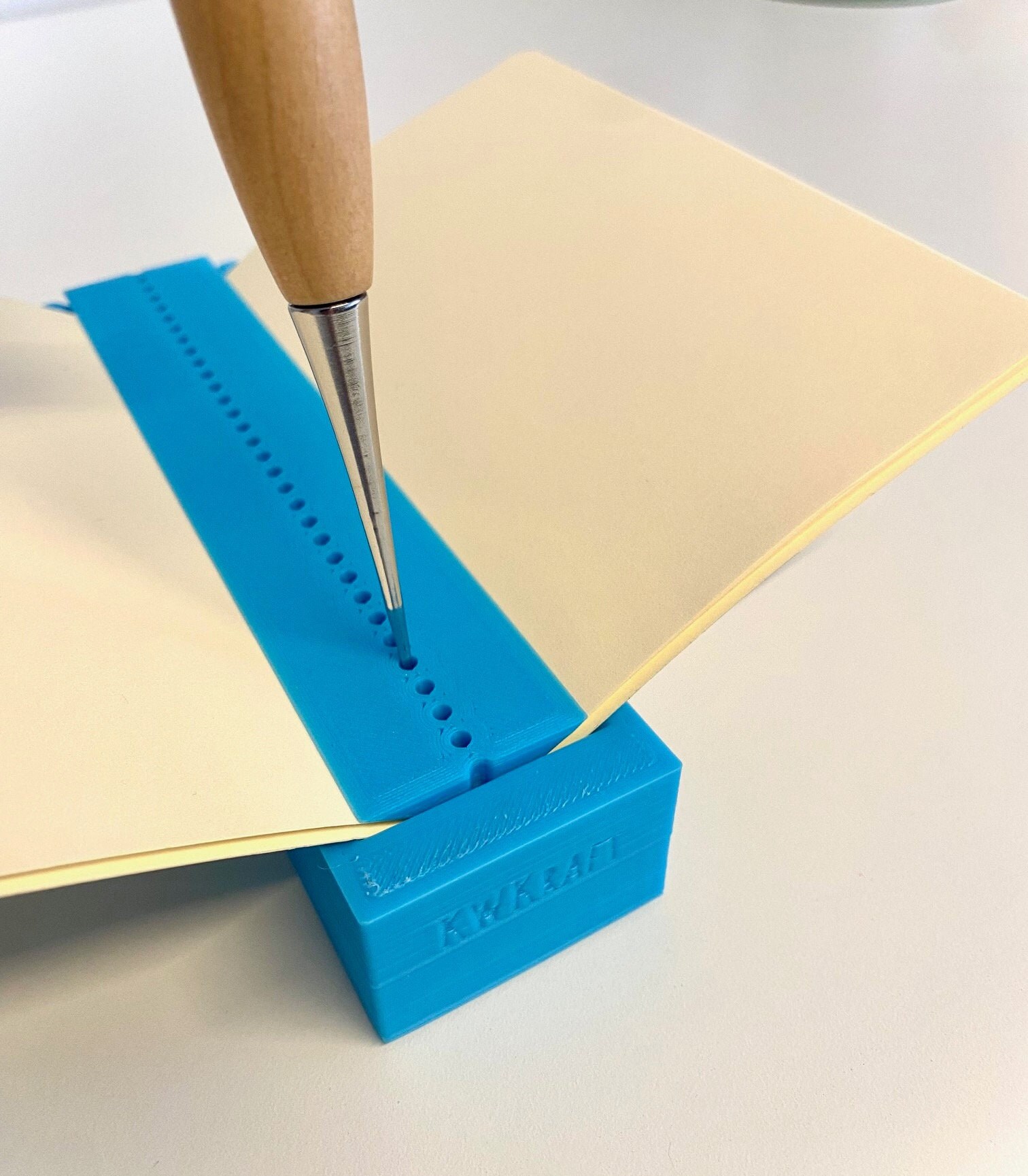 Punch Tool for Book Binding. Punching Cradle for Books. Make Holes in