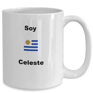 Fathers Day, Soy celeste, Uruguay flag, Uruguayan Dad, coffee mug. team Uruguay, Perfect gift for everyone, any occasions