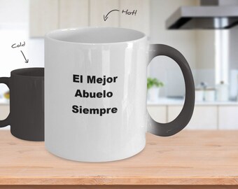 El mejor Abuelo,Coffee mug, Spanish, Abuelo, hot, cold, any occasions, gift. Ceramic coffee Mug
