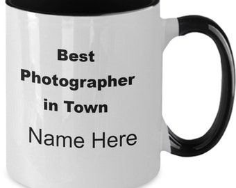 Photographer gift,Coffee mug, best photographer, personalized, friends, mom, dad, Office, Home, Any occasion Gift