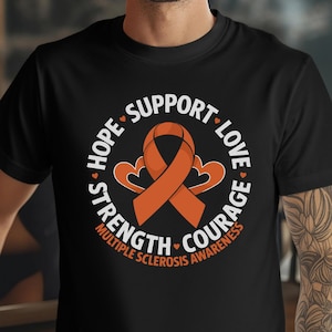 MS Awareness Unisex T-Shirt, Multiple Sclerosis Tee, March Awareness Shirt, Unisex Jersey Top, Awareness Ribbon Apparel, Disease awareness