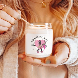 Only Heart Eyes for You Candle, Valentine&#39;s Day Candle, Boujee Holiday Candle, Heart Candle, Mom gift, Gift for her, Scented Soy Candle