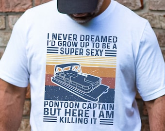 Pontoon Captain tshirt, Funny Pontoon Captain shirt, Pontoon shirt, Boating shirt, Gift for Boat Owner