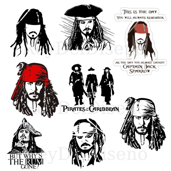 Pirates of the Caribbean SVG, pdf, png and jpeg