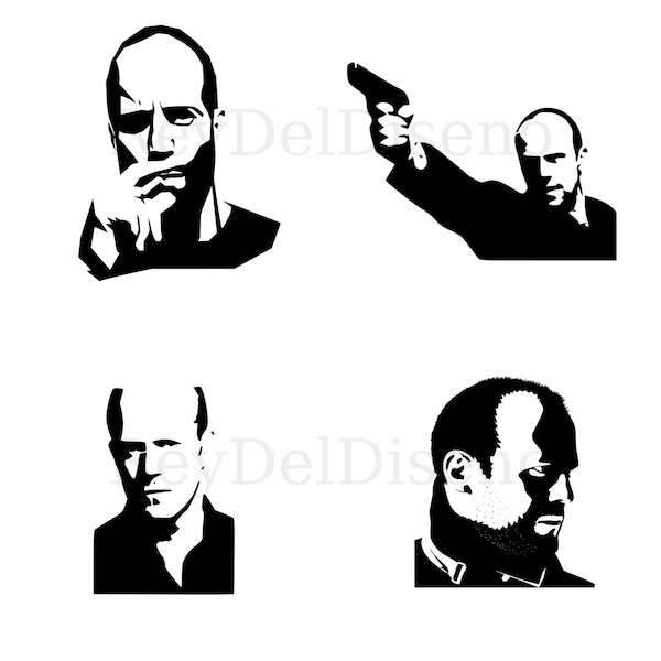 Jason Statham Svg, png, pdf Vector Cut file for Cricut, Silhouette, Jason svg, Statham svg