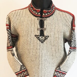 Dale of Norway (L)  original traditional Norwegian sweater /  100% pure wool / hand knitting / handmade /knitwear / Vintage VTG Vtg