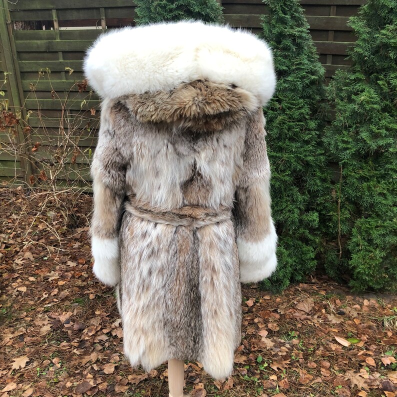 Wild Lynx M/L Premium Real Lynx Fur Coat / Authentic Lynx Fur / Bobcat