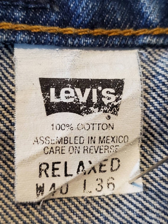 Vintage 1990s Orange Tab Levis Relaxed 540, Size … - image 7