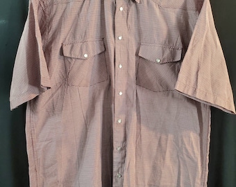 Vintage Pearl Snap Fox Fire Shirt, Size XLT