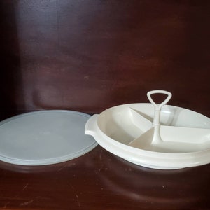 Tupperware Divided Relish Dish, Vintage
