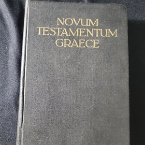 Vintage Greek New Testament Holy Bible, 1950s