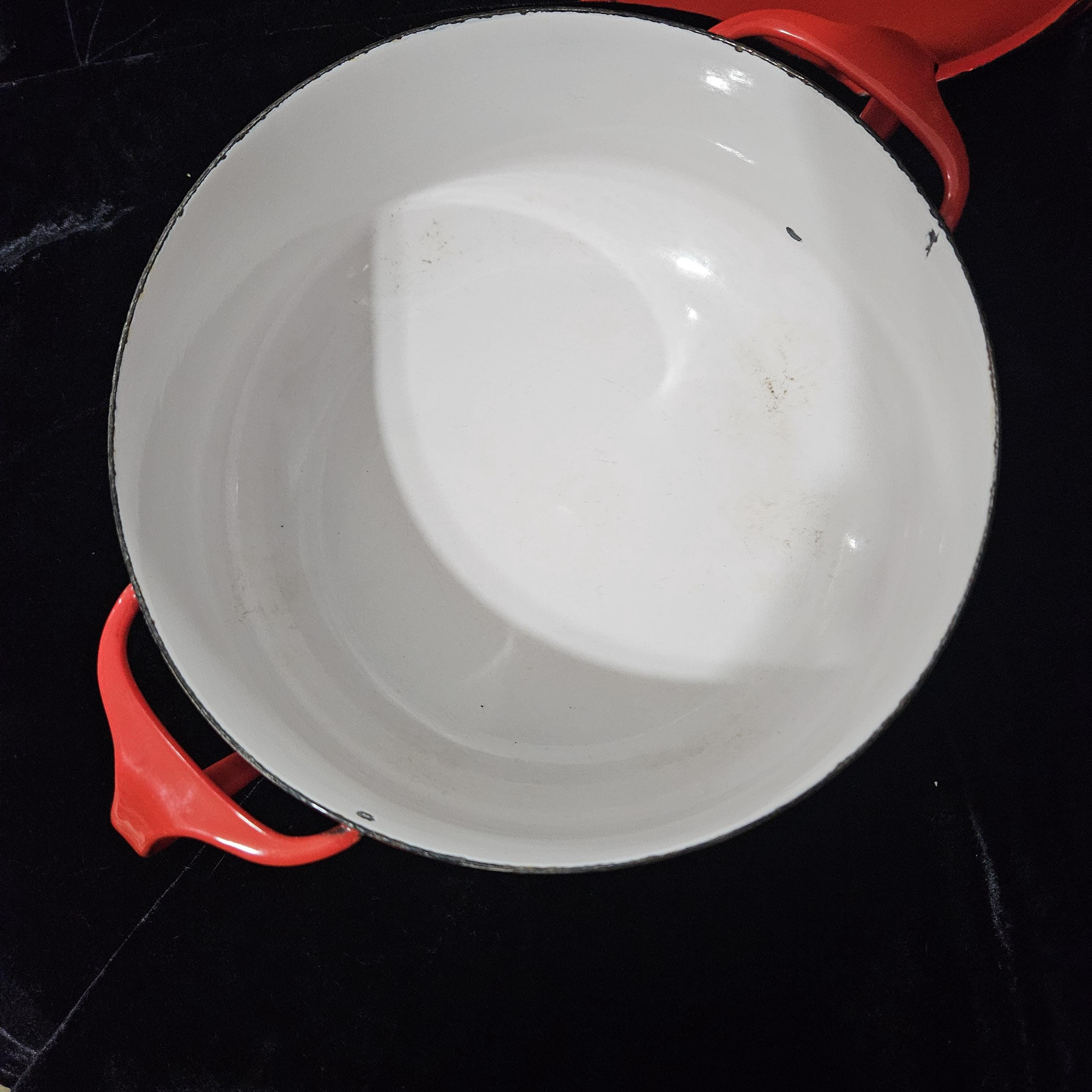 Dnsk Rmed Dansk Designs France Enamelware, Kobenstyle, Red Lidded Pot / Dutch ...