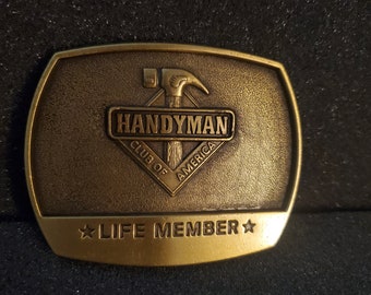 Vintage Handyman of America Belt Buckle