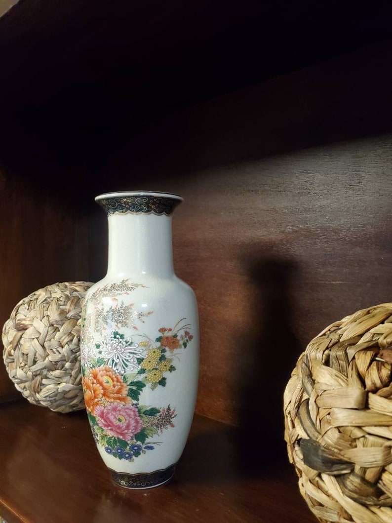 Vintage Seizin Gama Kiln Floral Vase, 12 image 2