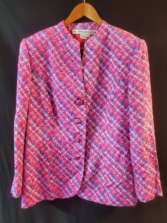 Gorgeous 100% Silk Anne Crimmins Jacket